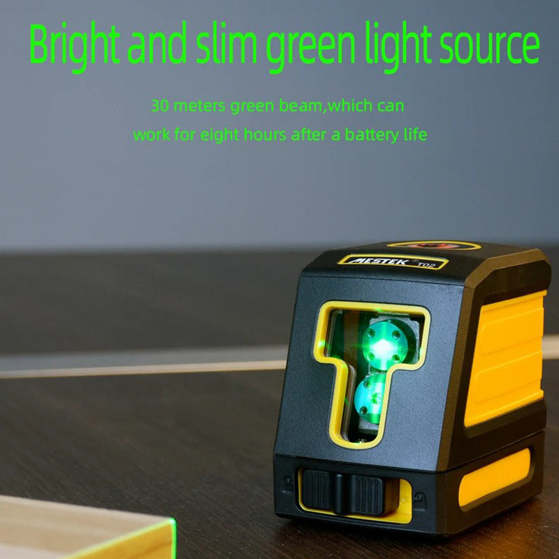 MESTEK T02 Green Laser Level Two Line Self-Leveling Horizontal And Vertical Laser Meter MESTEK T02 Green Laser Level Two Line Self-Leveling Horizontal And Vertical Laser Meter